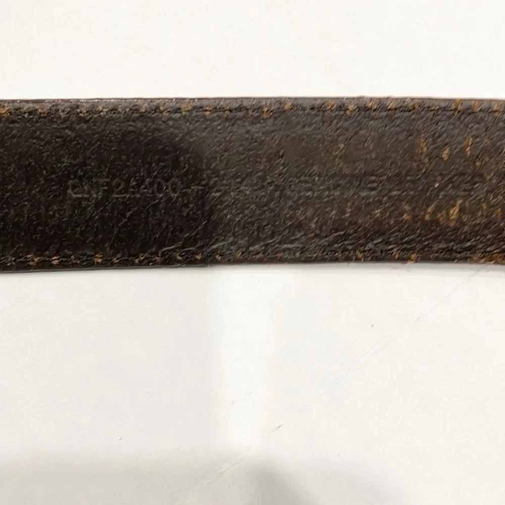 Greg Norman‎ Mens golf belt Genuine leather with shark conchos Sz 40 Brown